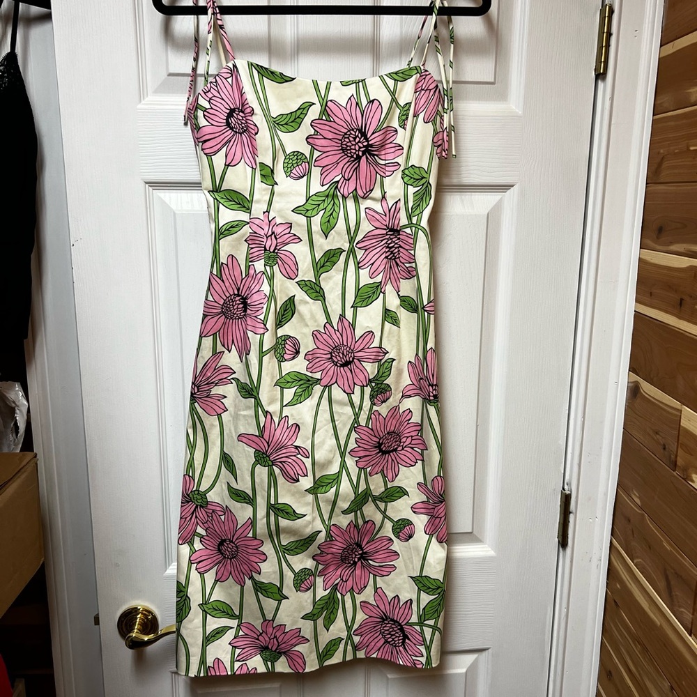 Helen Wang New York Floral spaghetti strap dress size 4